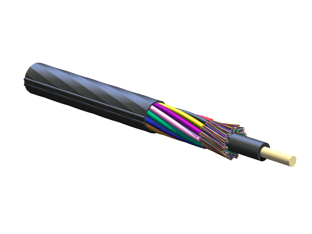Corning 288ZH4-Y4F40A20, 288 F MiniXtend® HD Cable with Binderless* FastAccess® Technology (24F/Tube), Single-mode SMF-28® Ultra fiber, OS2