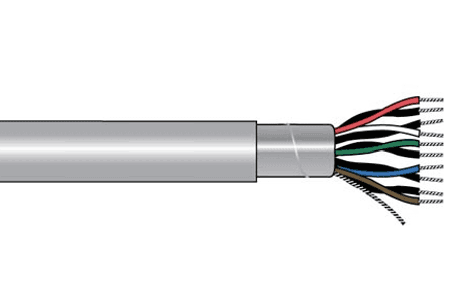 Alpha Wire 2215C SL001 5 Paar 22 AWG Folie 150 V PVC Mantel