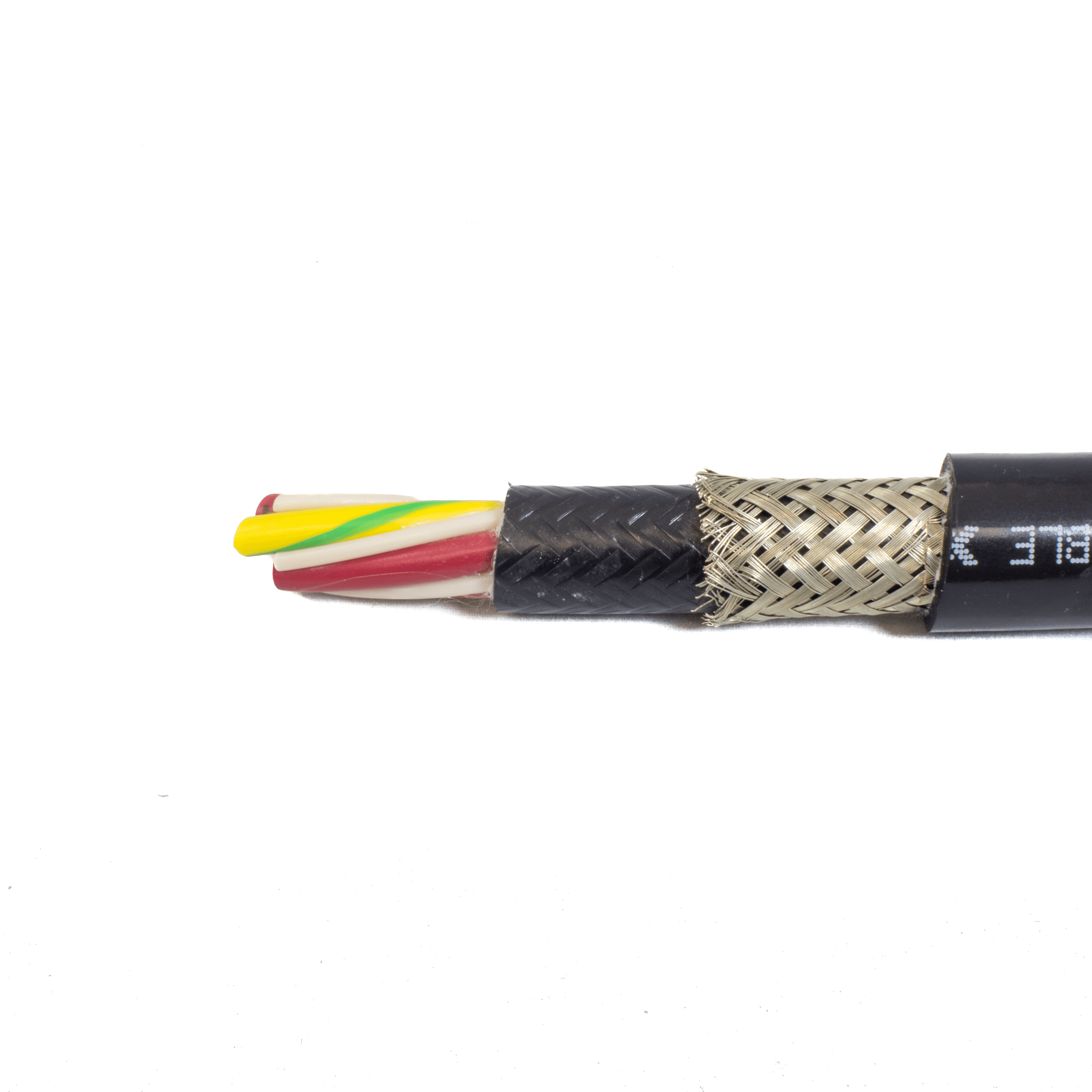 Alpha Wire 85404CY BK001, Xtra Guard Xtra Guard Flex Cable 4C 14 AWG trenzado 600 V PVC
