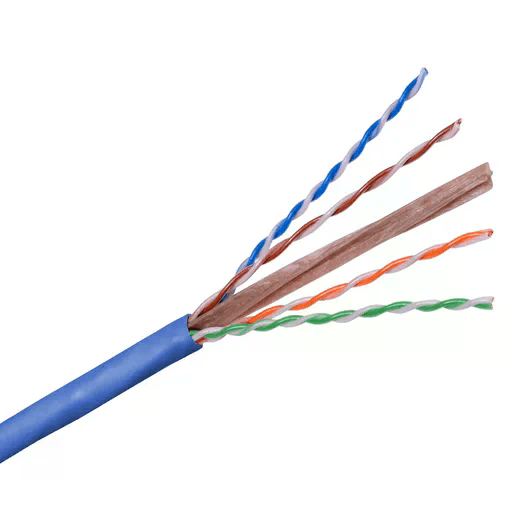 Hubbell Premise Wiring C6ESPB, 23 4P UTP CMP Solid BC CAT6E PVC Gaine Bleue
