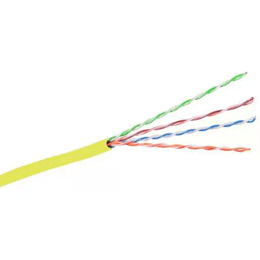 Hubbell Premise Wiring HC6RREY CAT6 U UTP 4 Paires 23 AWG Colonne montante Jaune