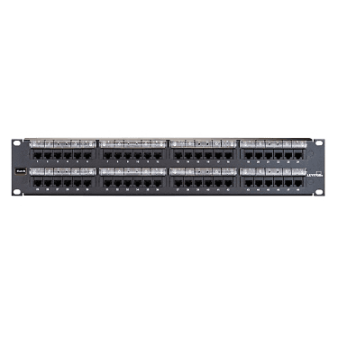 Leviton 69586-L48, Cat 6 Flat 110 Style Patch Panel 48 Port 2RU