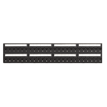 Leviton 6A586-U48, Extreme Category 6A Patch Panel 48 Port 2U Black