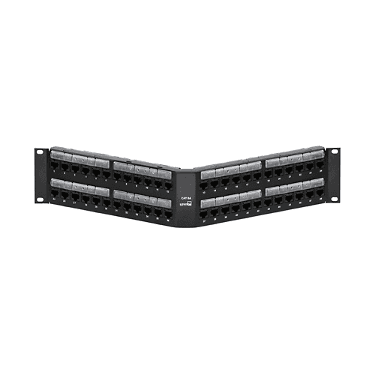 Leviton 6A587-U48, Extreme Cat 6A Patch Panel 48 Port Black