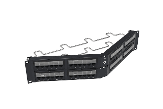 CommScope 760180075 UNPA-6-DM-2U-48, Category 6 48 Port Angled Patch Panel