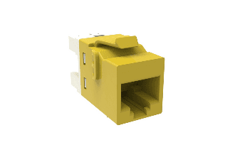 CommScope 760237656 UKJ600-YEL, Cat 6 UTP RJ45 Keystone Jack