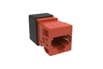 CommScope 760241175 UNJ10G-OR, Copper Jack Cat 6A Orange