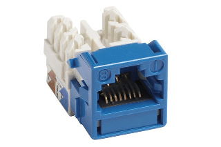 CommScope CC0020917/1 UNJ600T- BL, Cat 6 U UTP Information Outlet Blue