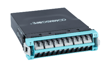 CommScope 760236110 DM12-24LC-LSULL, G2 ULL MPO-12 Module 2x12F to 24F LC Aqua OM4