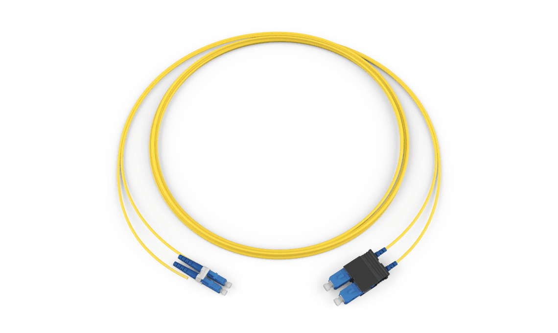 Corning 047202G5120008M, Standard LCUPC SCUPC Duplex SM 2F 8 Meters