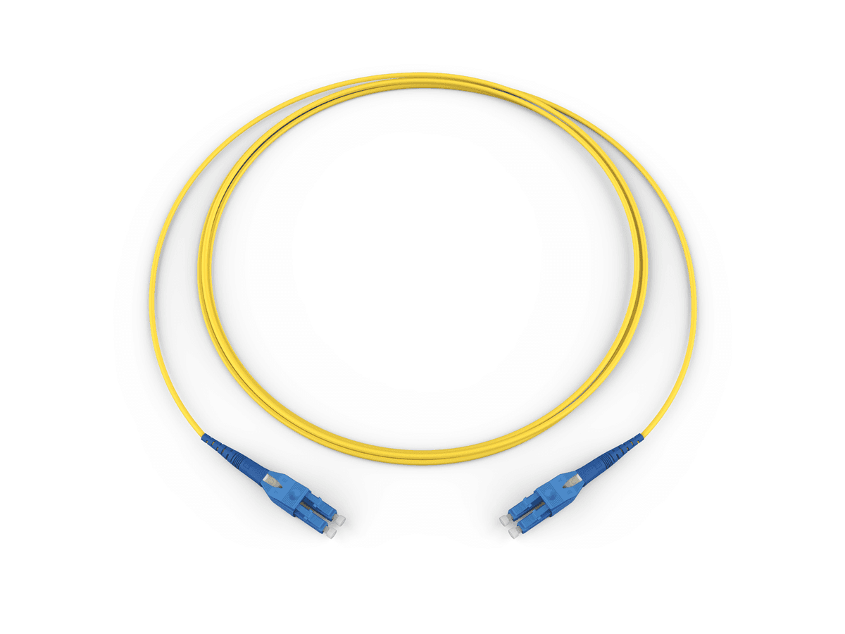 Corning 787802GD120003M, Uniboot Jumper 2F Standard Yellow Jacket 3 m