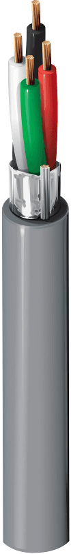 Belden 5302FE 008, Multi Conductor Cable 4C 18 AWG FRPVC Gray