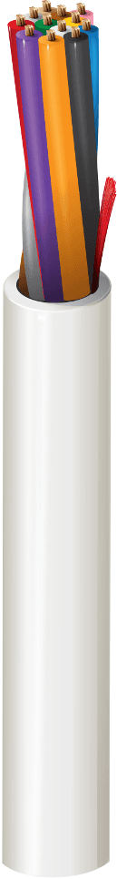Belden 5509UE 008, Multi Conductor 12C 22 AWG PP FRPVC Gray