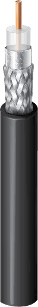 Belden 7805 010, RF100 RG 174 Coax 50 OHM PVC Black