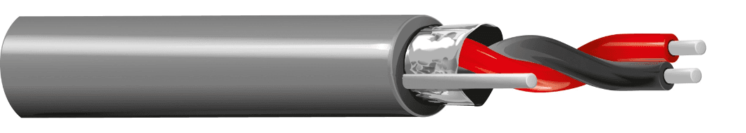 Belden 8450 010, Multi Conductor 2C 22 AWG Shield PVC FR