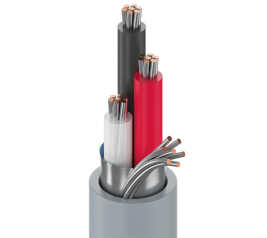 Belden 8771 060, Multi Conductor Cable 3C 22 AWG PE PVC Jacket