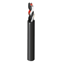 Belden DEDN162U, 2C 16 awg Unshielded Black Jacket