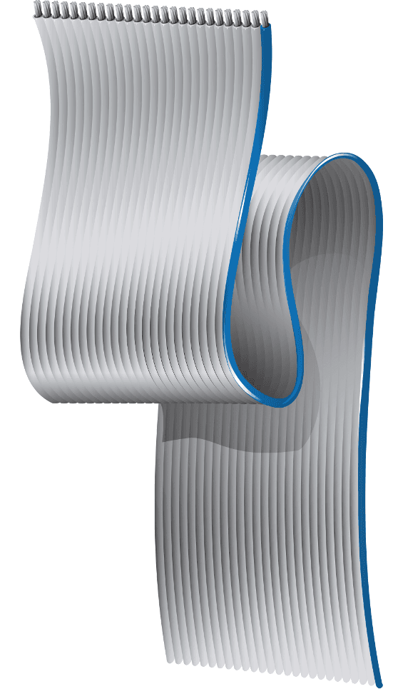 Belden 9L26010 008H, 9L260XX 10C 26 AWG Stranded PVC Flat Ribbon Gray