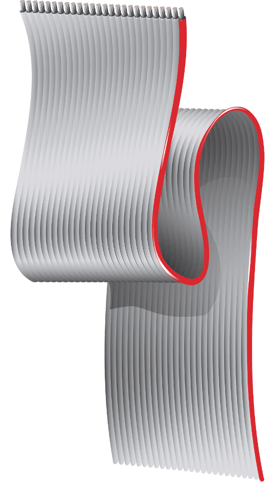Belden 9L28026 008H, 26 28 AWG Stranded PVC Gray Ribbon