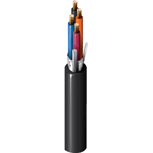 Belden 28335AS 010, Control Cable 5C 18 AWG Foil Shield PVC NYL 600V, Black Jacket