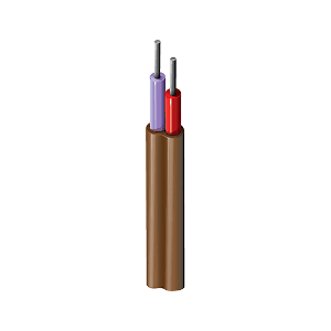 Belden 83900 001, Thermocouple Wire 2C 20 AWG Type J Brown, Brown Jacket