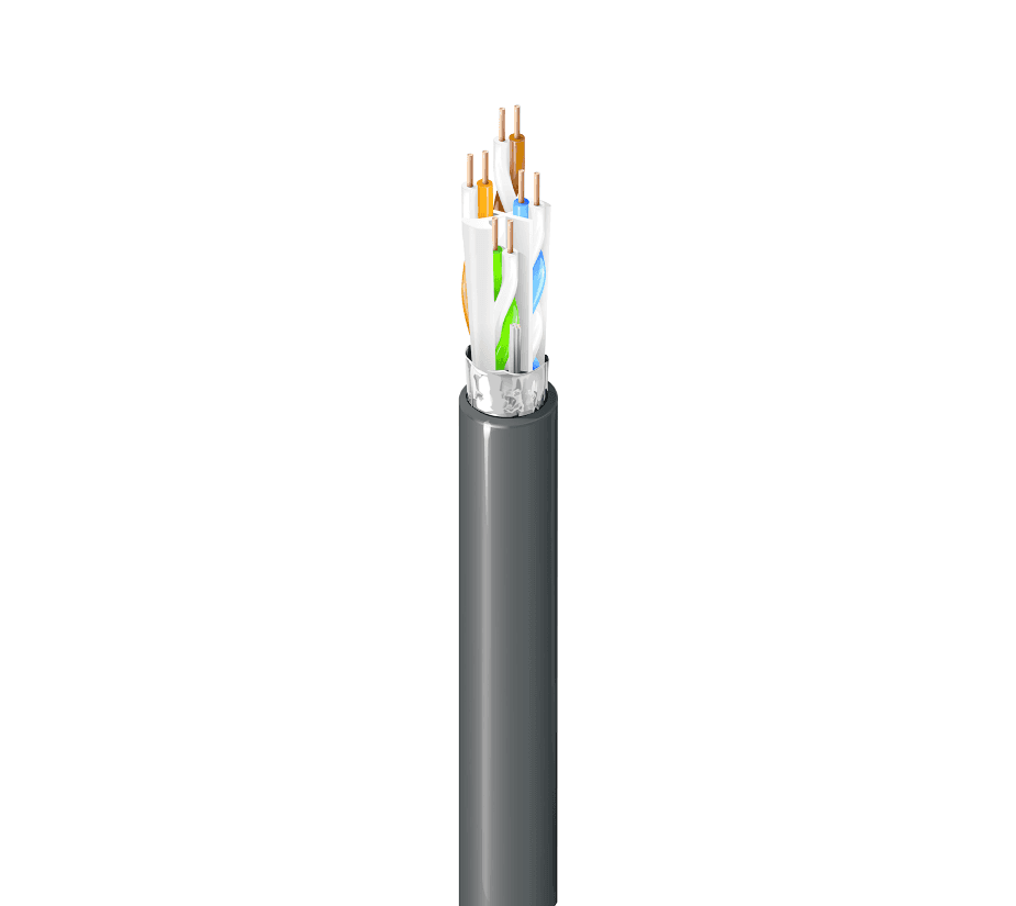 Belden 10GX53F 009, UTP Cat 6A 4PR 23AWG CMP Plenum White