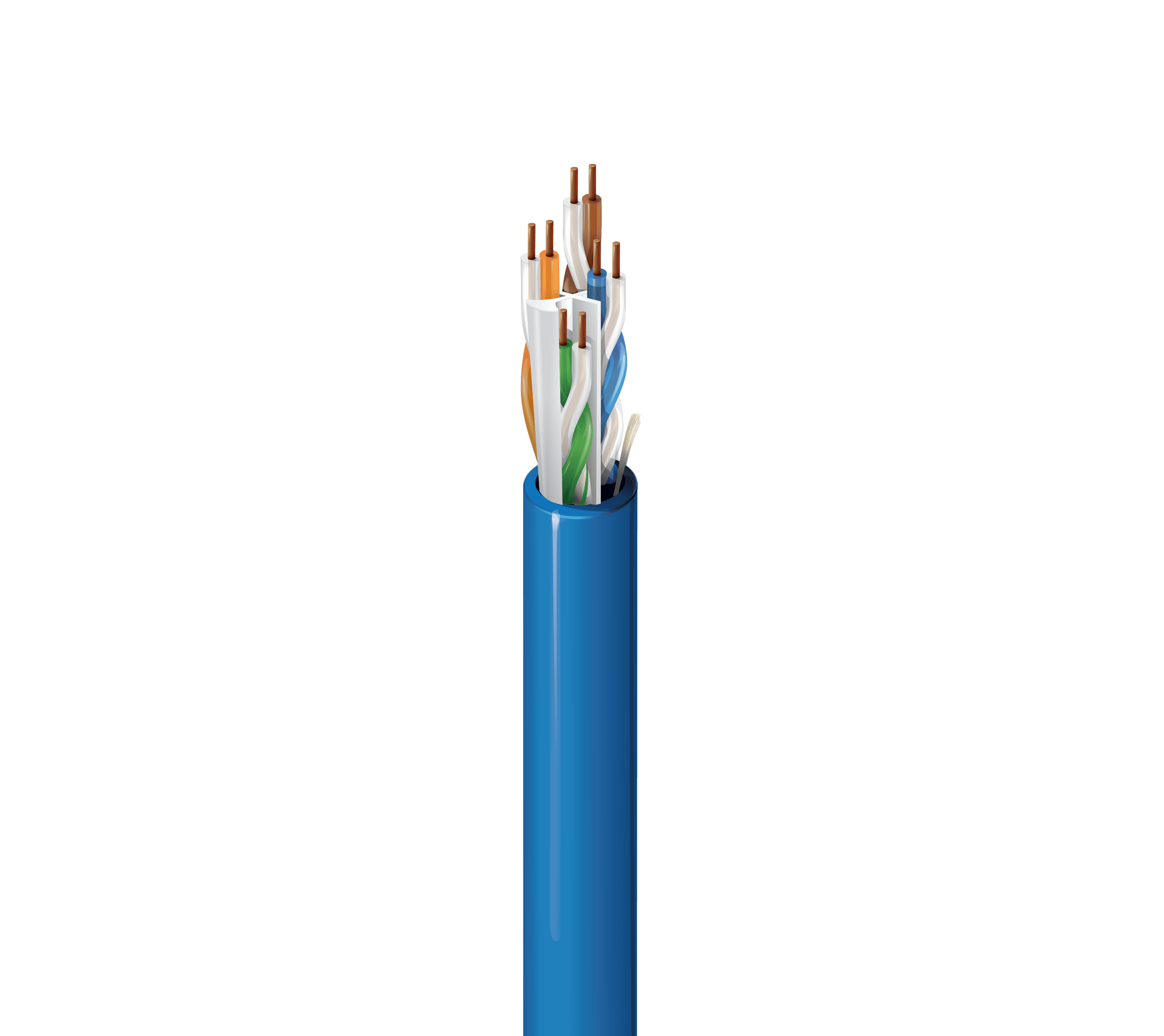 Belden 10GXS32 006, Copper Cable Cat6A 4PR 23 AWG Unshielded Blue