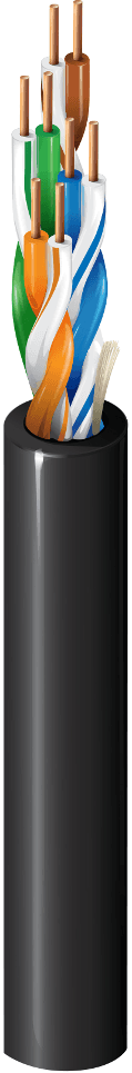 Belden 1594A 008U, Category 5e Cable 4 pair U/UTP CMR CMX Gray