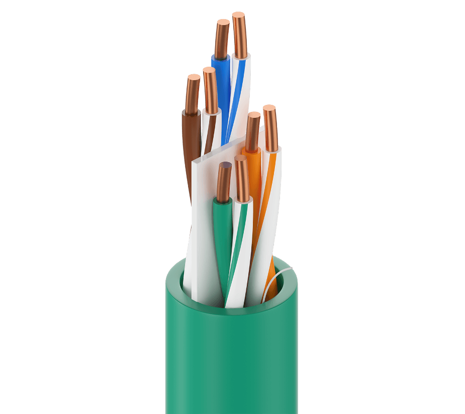 Belden 7940A 010, Multi Conductor Industrial Cat 6 CMR 23 AWG FRPVC