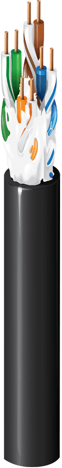 Belden 7997A 010, Multi Conductor Category 5e 4 pair UTP OSP Black