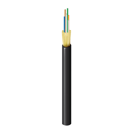 Belden FD3D006P9, 6 F FX OM3 OFNP Fiber Cable Black Jacket