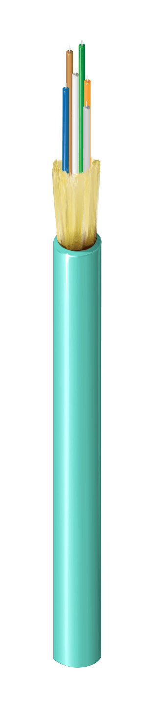 Belden FI4D006R9A, 6 F FX Indoor TB OM4 OFNR Aqua Jacket