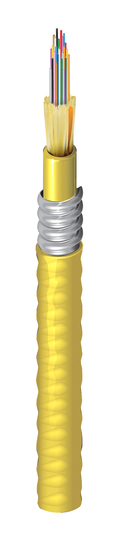 Belden FISD024A9, 24 F FX Indoor TB Cable OS2 OFCP Yellow Jacket