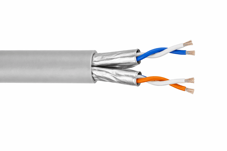24 AWG 2-Pair Individually Shielded Foam FEP/Fluorocopolymer Plenum 150°C Cable