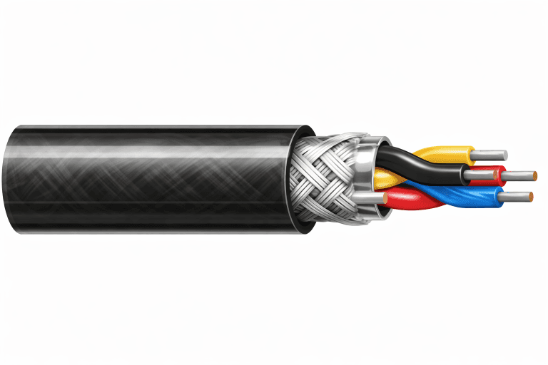 22 AWG 2-Pair FEP Plenum 200°C Shielded P.O.S. Cable