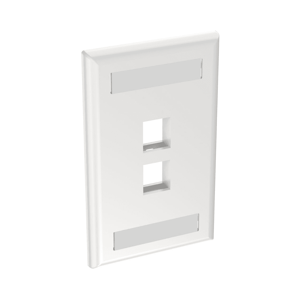 Panduit NK4FIWY, Abdeckplatte Off-White 4 Ports ABS 1-fach