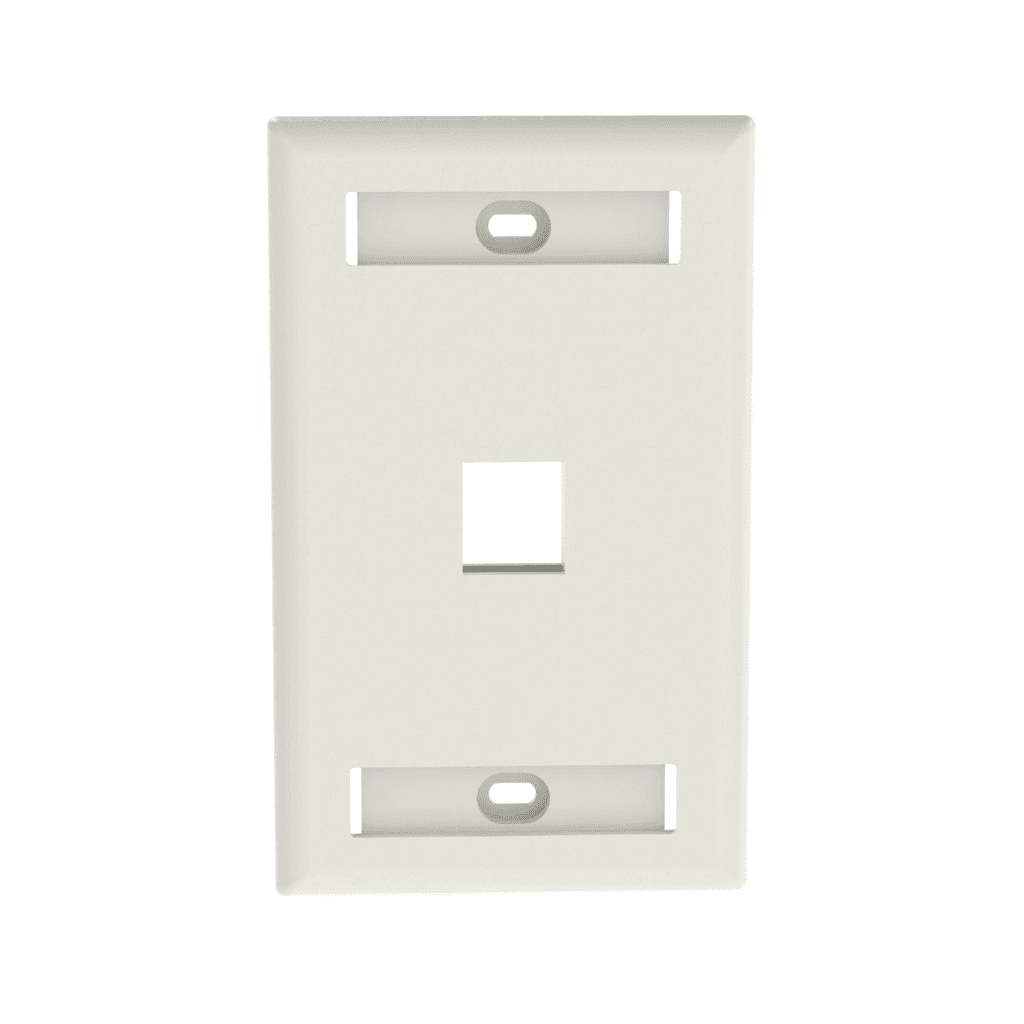 Panduit NK1FWHY, Abdeckplatte ABS 1-fach 1 Port Weiß