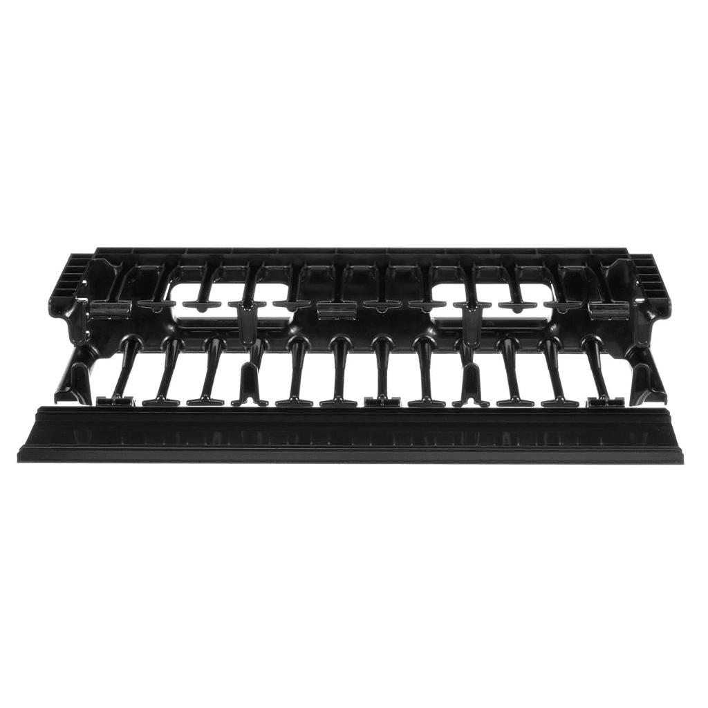Panduit NM2, Gestore a doppio lato in ABS nero 2U per rack