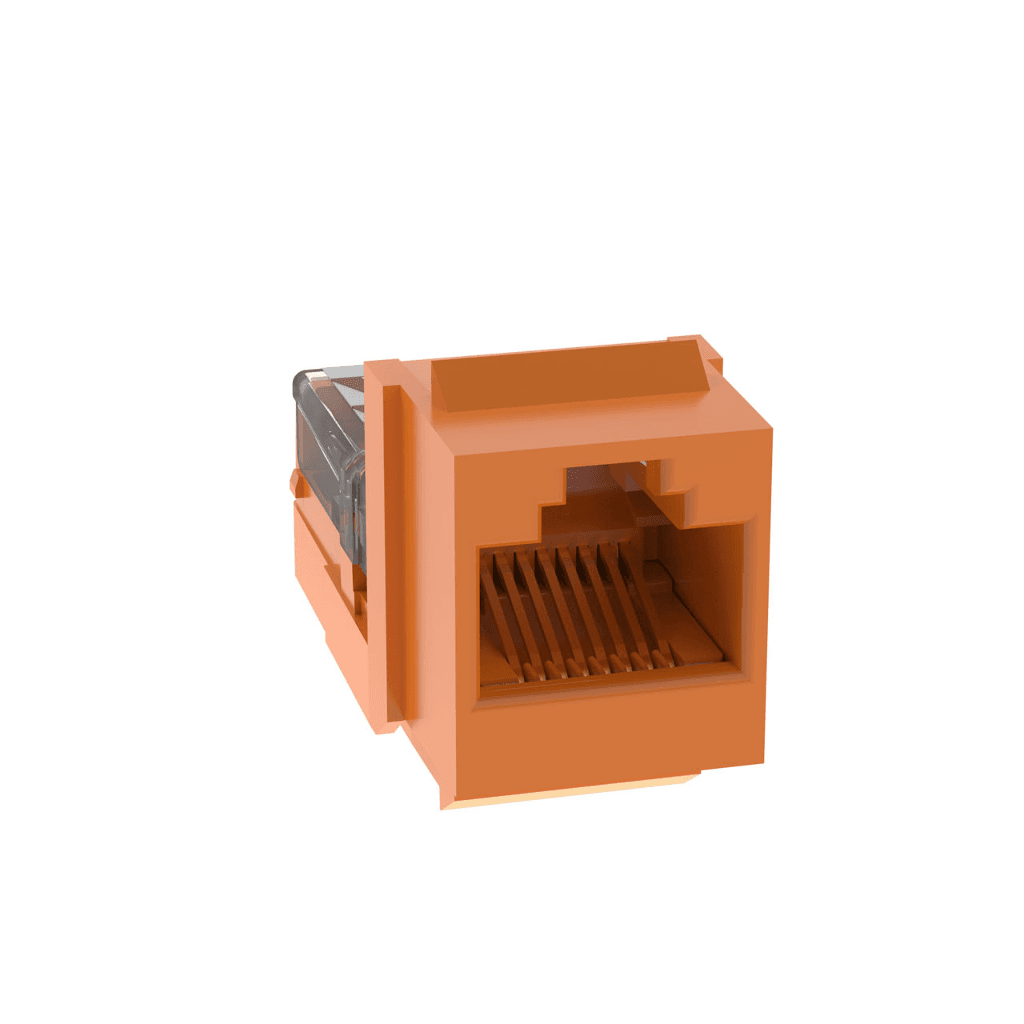 Panduit NK5E88MORY, Módulo de jack Cat 5E IDC de 1 puerto amarillo