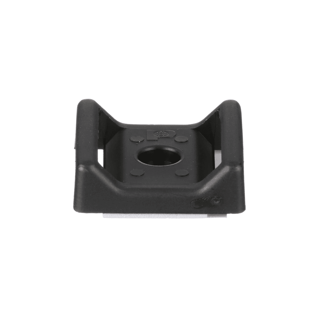 Panduit ABMT-A-C20, Kabelbinderhalter mit Klebeband, Nylon 6.6, Schwarz