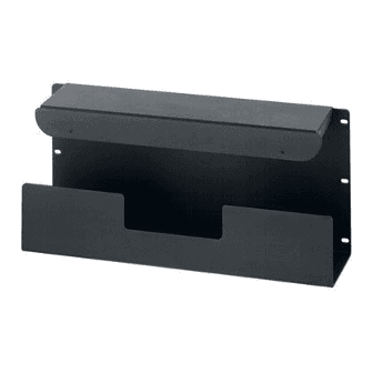 Panduit CMLT19, canalina inferiore per instradamento cavi, alluminio nero, rack 4U
