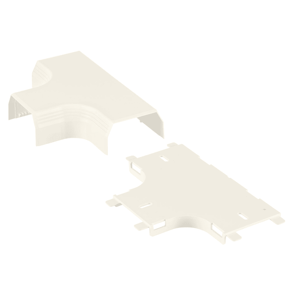 Panduit T45TIW, Accesorio en T para canaleta de superficie 1.3 in. 33mm Altura total