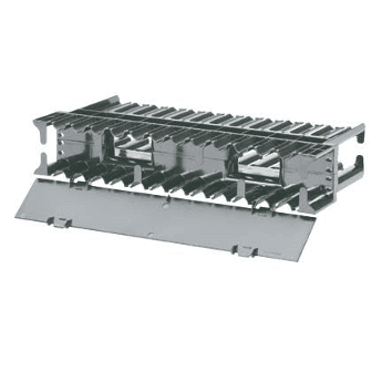 Panduit NCMHF2, Kabelmanager 2U Schwarz Polycarbonat ABS Abdeckung