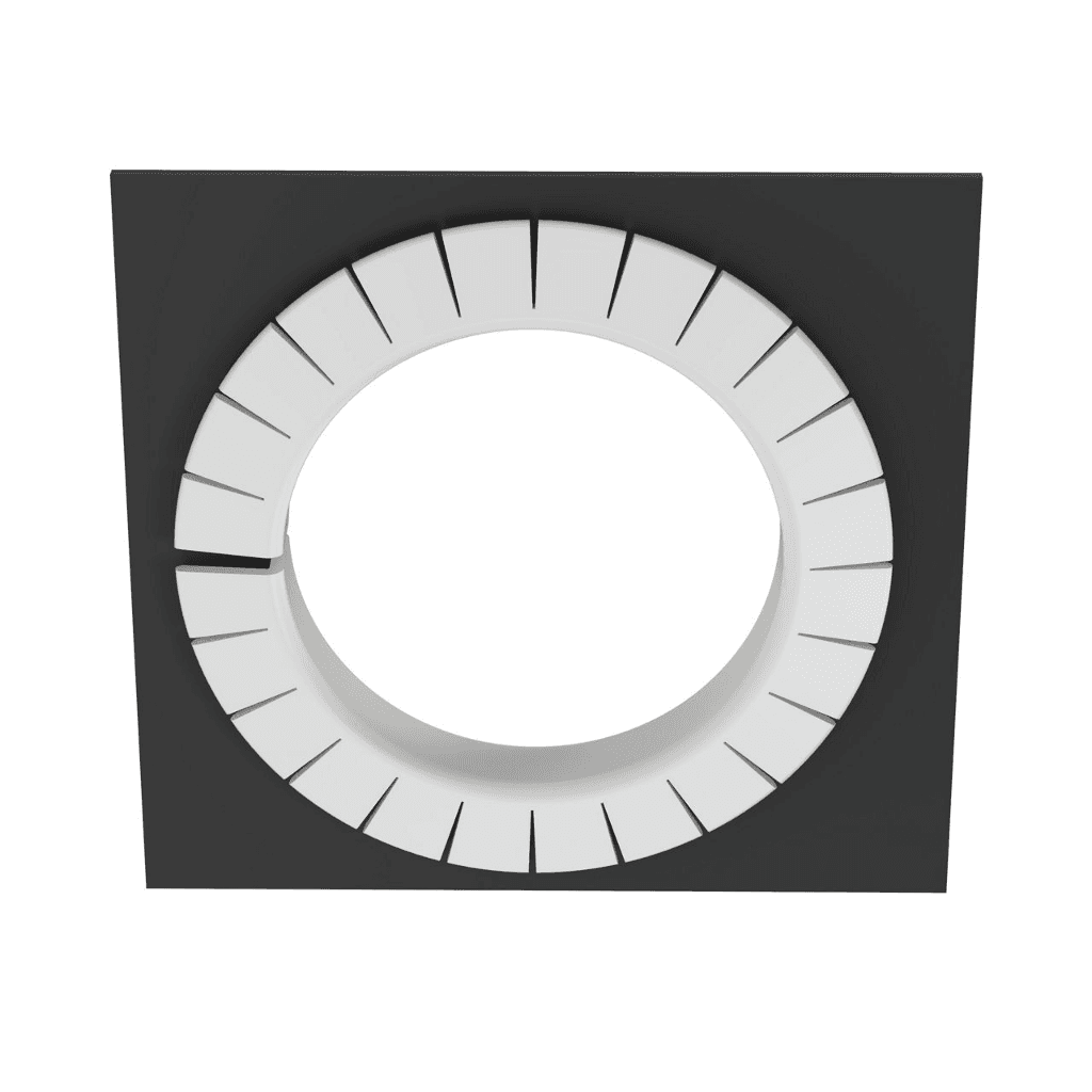 Panduit GEE99F-A-C0, Bordatura passacavo a parete fessurata 0.17 in. x 100 ft. nera