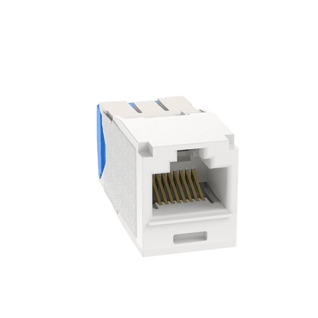 Panduit CJ6X88TGWH-24, Modulo jack Cat 6A non schermato RJ45 1 porta bianco, confezione da 24