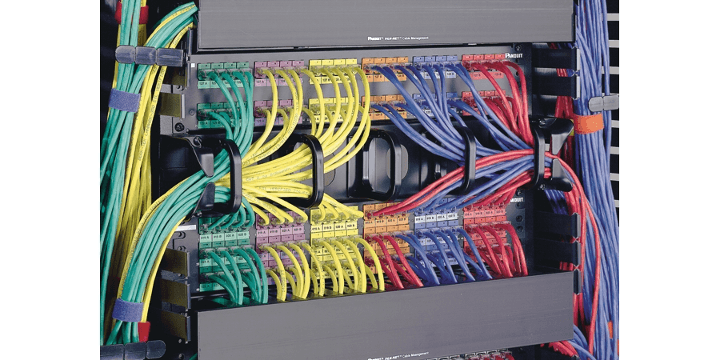 Panduit CMPH2, Gestore cavi orizzontale a doppio lato 2U nero