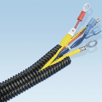 Panduit CLT125F-L20, Tubo corrugato a guaina 1-1/4 in. 50 ft. Nero