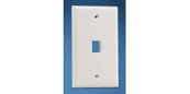 Panduit NK1FNIW, Abdeckplatte 1 Port 1-fach ABS Cremeweiß