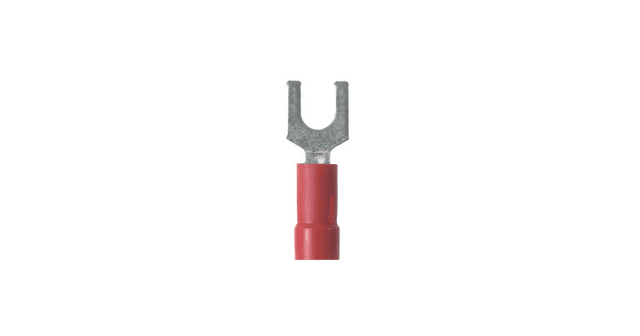 Panduit PV18-6F-CY, capocorda a forcella n. 6 22 AWG 16 AWG vinile 600 V, confezione da 100
