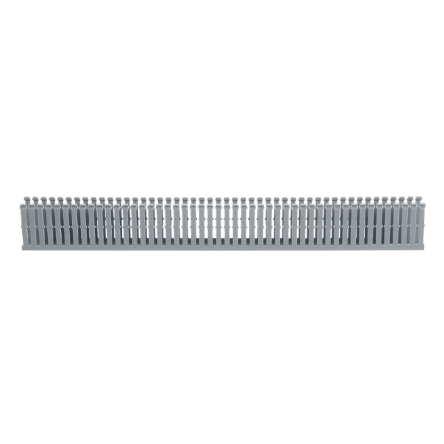 Panduit F4X4LG6, Canalina portacavi di base in PVC grigio chiaro 6 ft. 4.1 in.